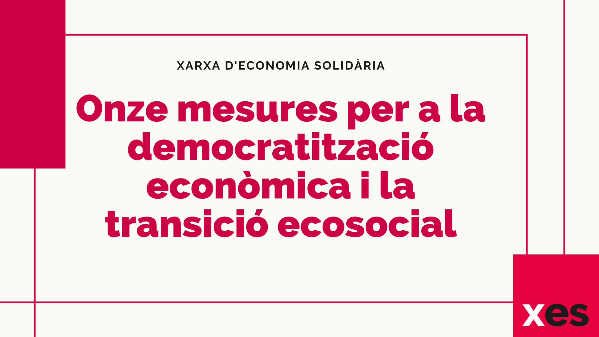 11 mesures transició ecosocial